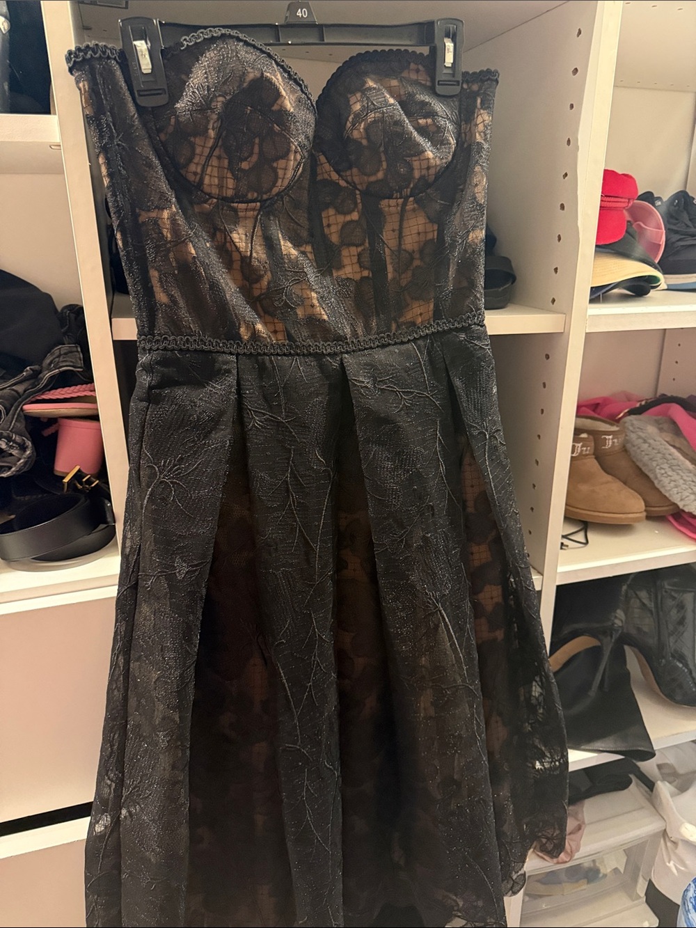 OLIVIA BLACK DRESS - Picture 2 of 3